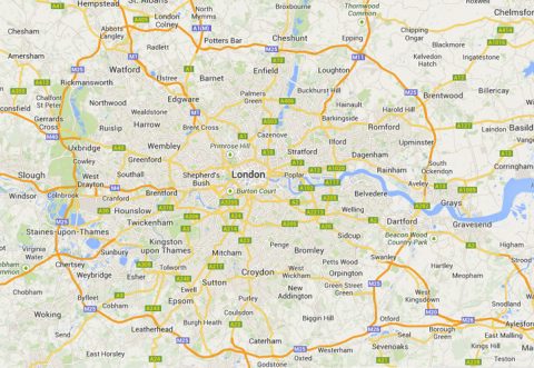 Coverage Area M25 London Areas Covered
